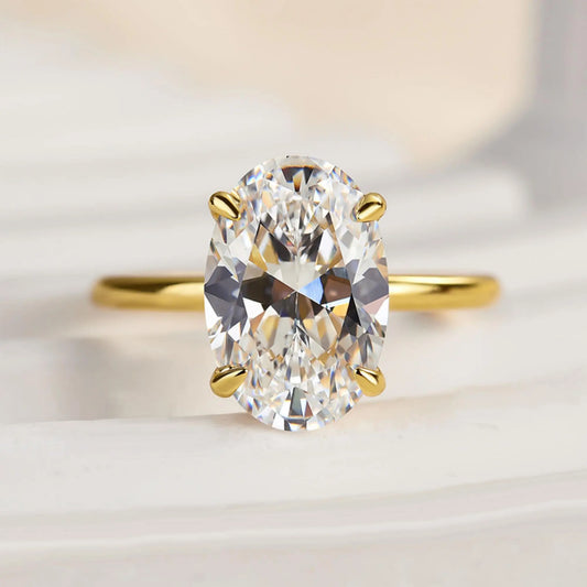 Elara Jewelry™ Royal Oval Glow Ring