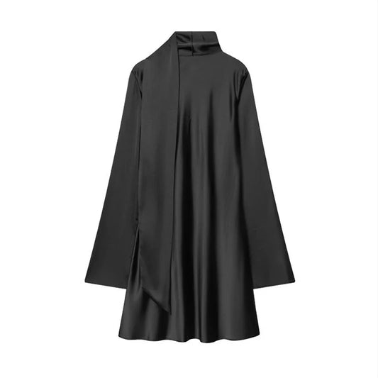 Amoura Dresses™ Elegant Short Dress with Scarf