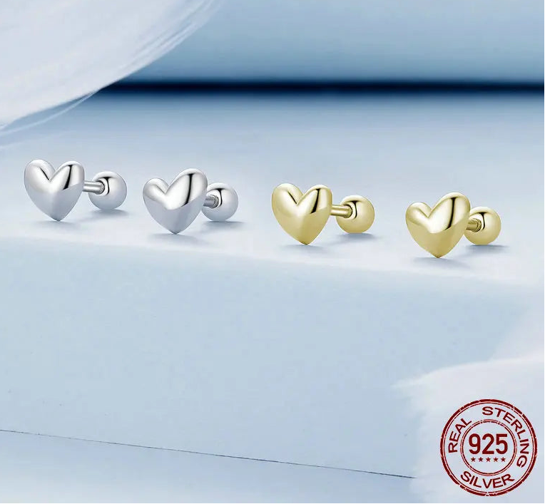 Bông tai hình trái tim mini Elara Jewelry™ Amour