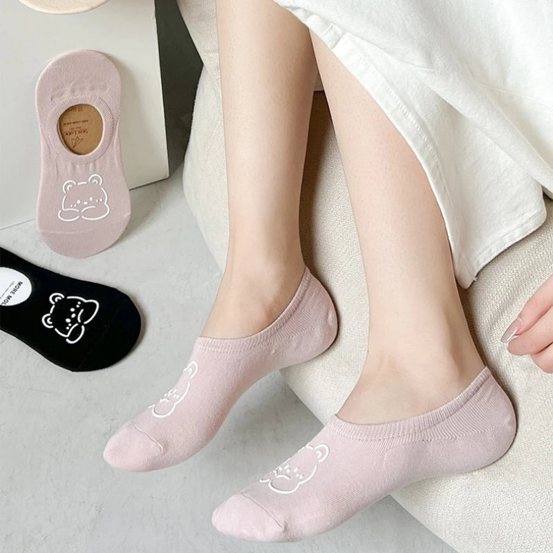 Lunara Winter™ 6 Pairs Teddy Boat Socks