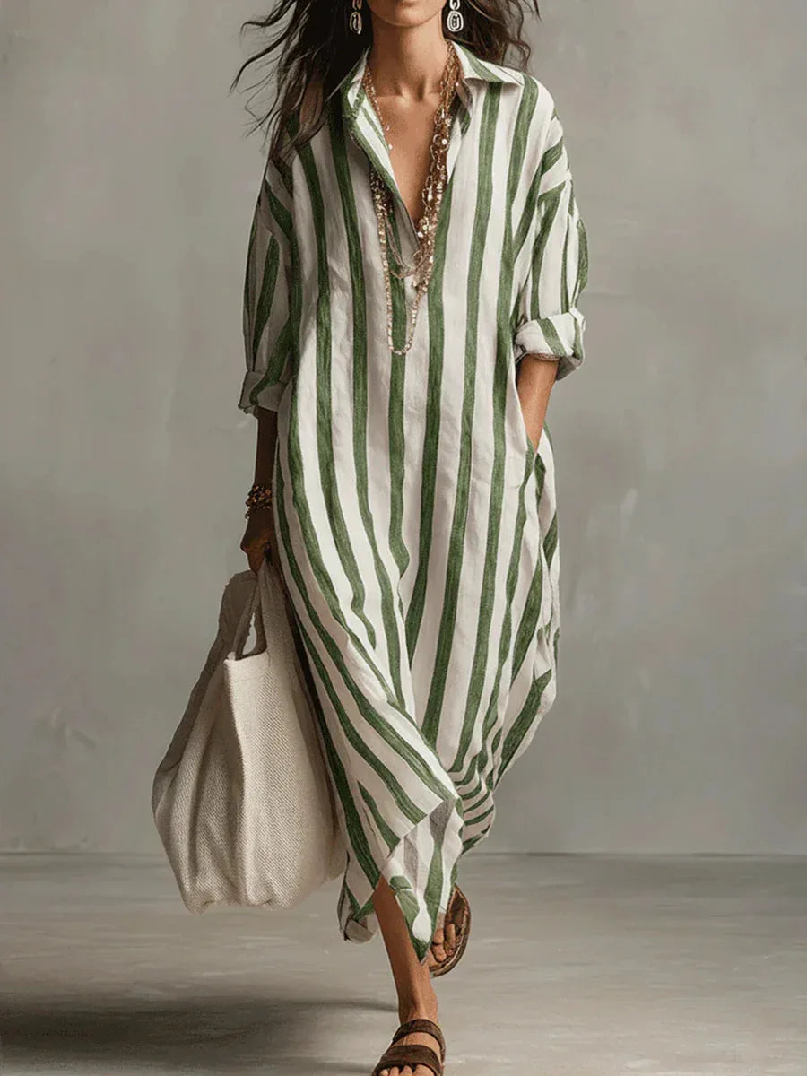 Amoura Dresses™ Maxi Shirt Dress