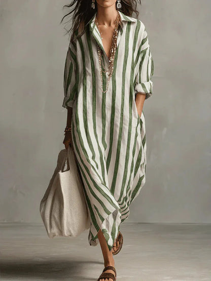 Amoura Dresses™ Maxi Shirt Dress