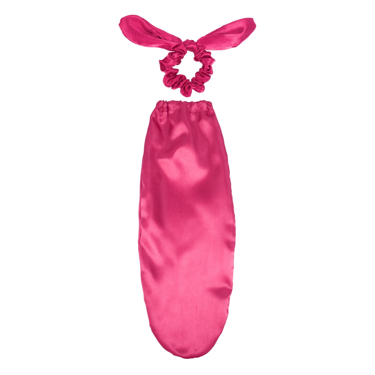 SatinÉclat™ Sleep Cap with Hair Bow Scrunchie