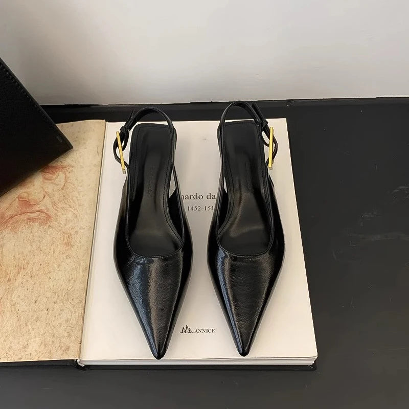 Solenne Shoes™ Punta a punta da donna con mini tacco