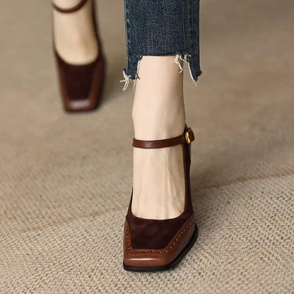 Solenne Shoes™ Vintage Buckle Sandals for Women