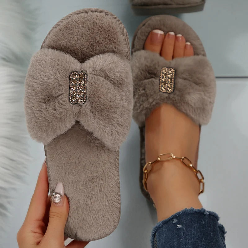 Lunara Winter™ Chinelos de algodão leve para interior