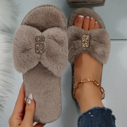 Lunara Winter™ Chinelos de algodão leve para interior
