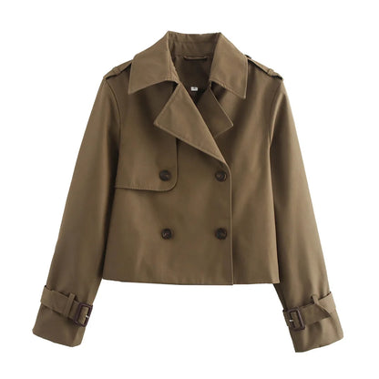 Gabardina corta con cinturón Lunara Winter™