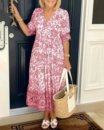 Amoura Dresses™ Floral Print Maxi Dress