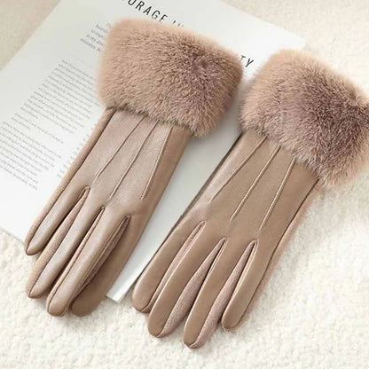 Lunara Winter™ Damen-PU-Lederhandschuhe