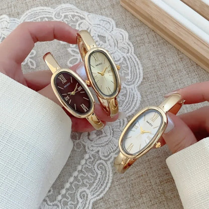 Velya Watches™ Orologio retrò ovale da donna