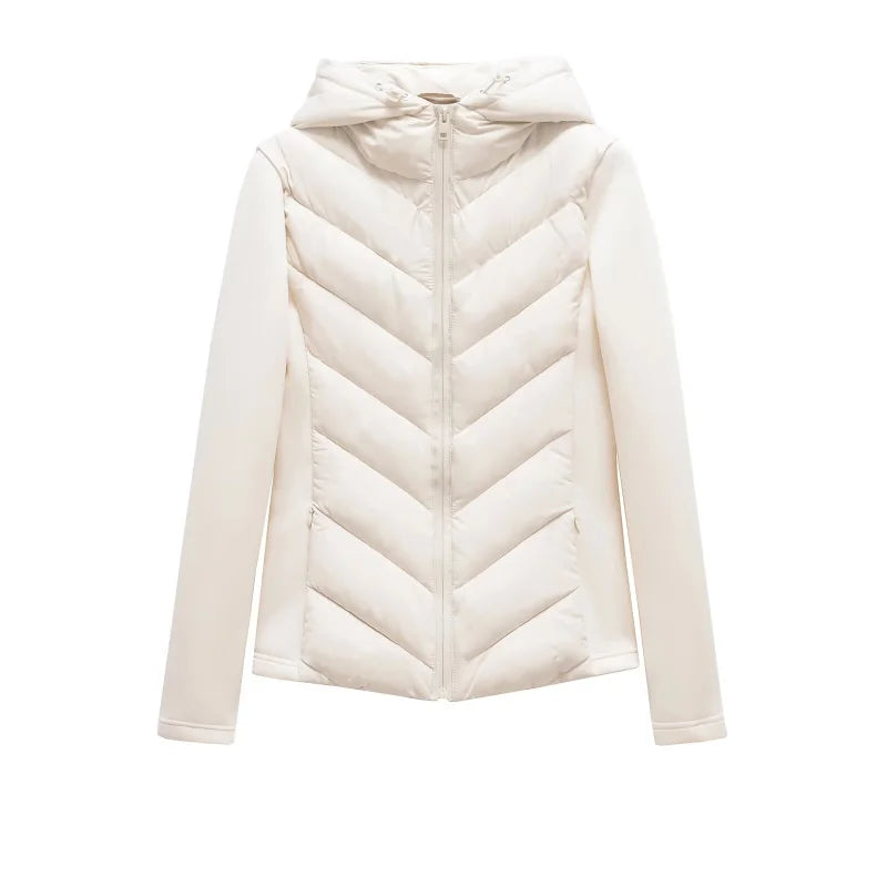 Piumino corto con cappuccio Chevron Lunara Winter™