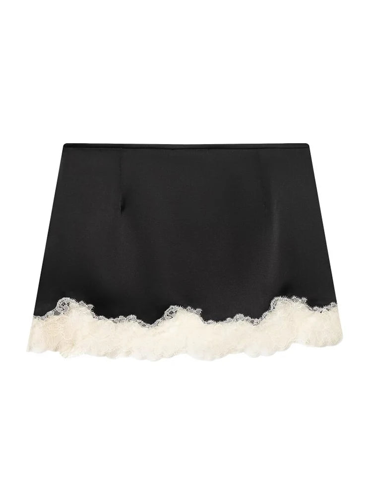 Satin Éclat™ Women’s Vintage Mini Skirt