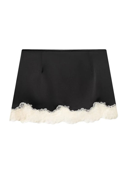 Satin Éclat™ Women’s Vintage Mini Skirt