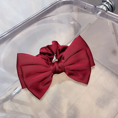SatinÉclat™ Bow Hair Scrunchie
