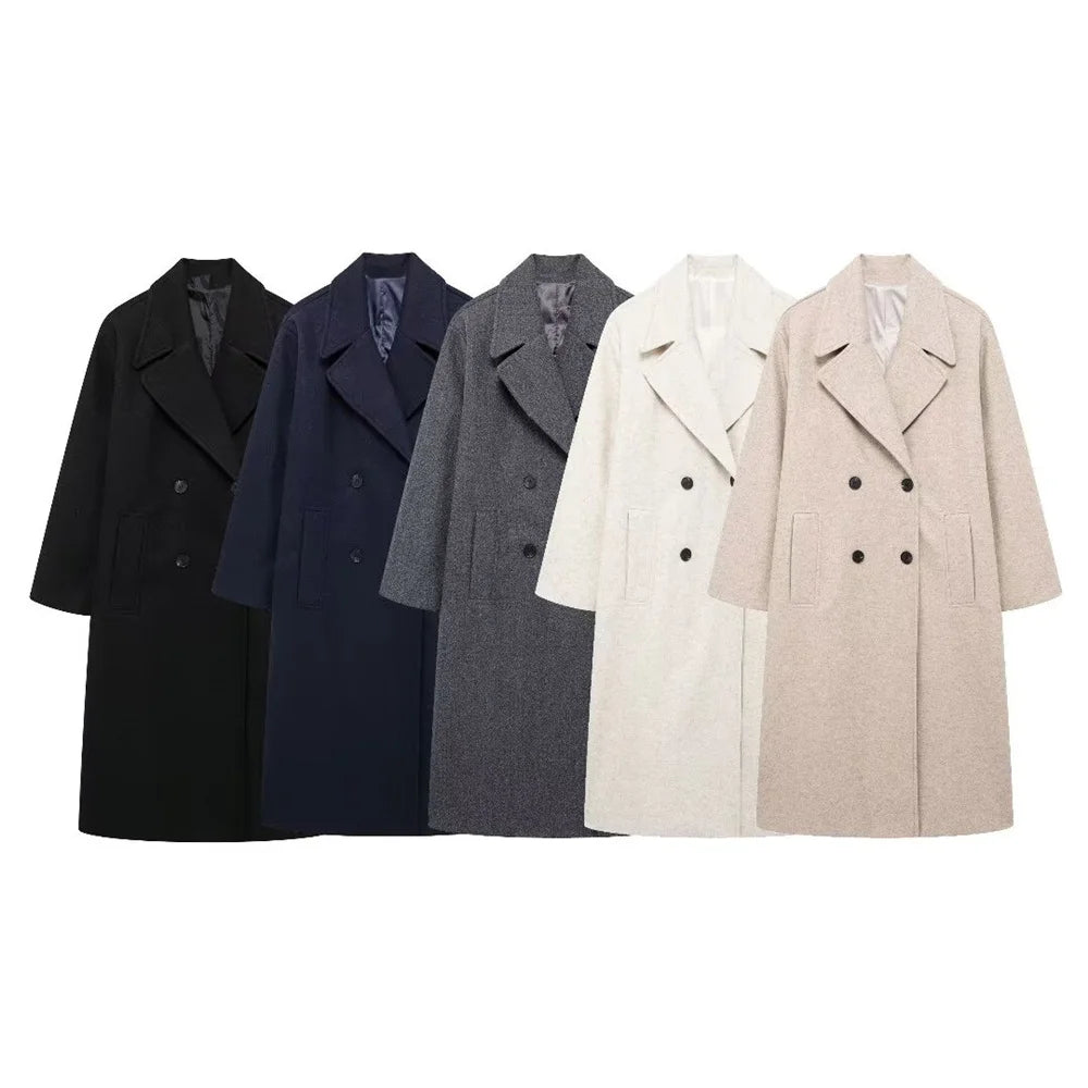 Lunara Winter™ Classic Double-Breasted Wool Coat