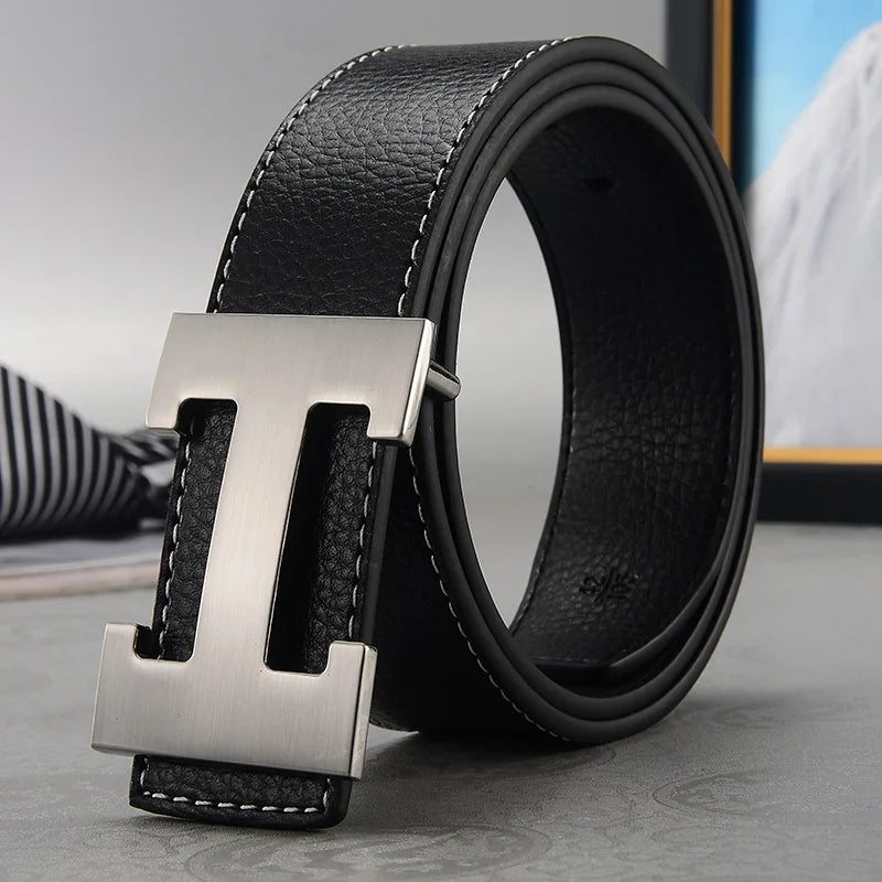 ÉlanBag™ Leather Buckle Metal Belt