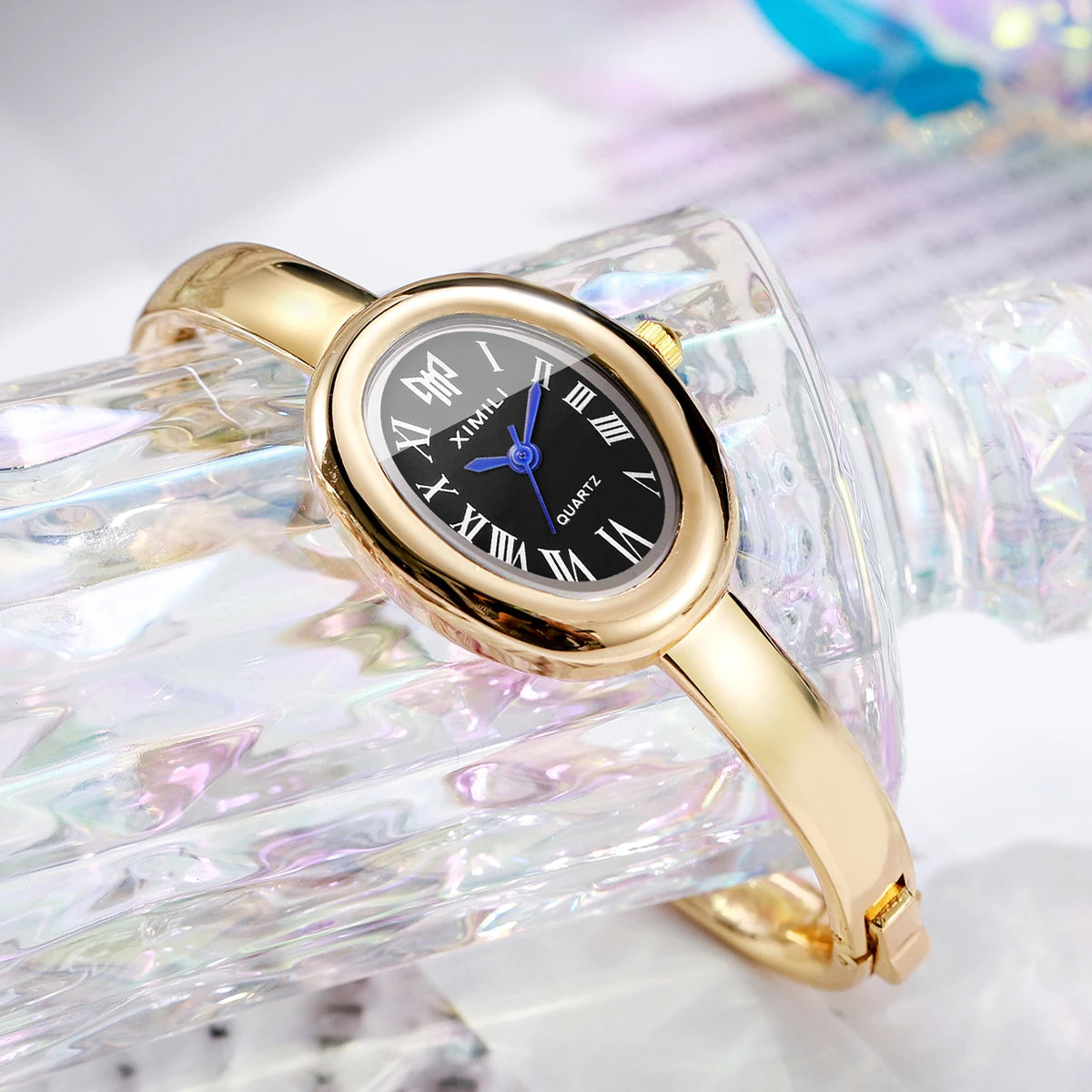 Velya Watches™ Oval Face Bangle Bracelet Watch