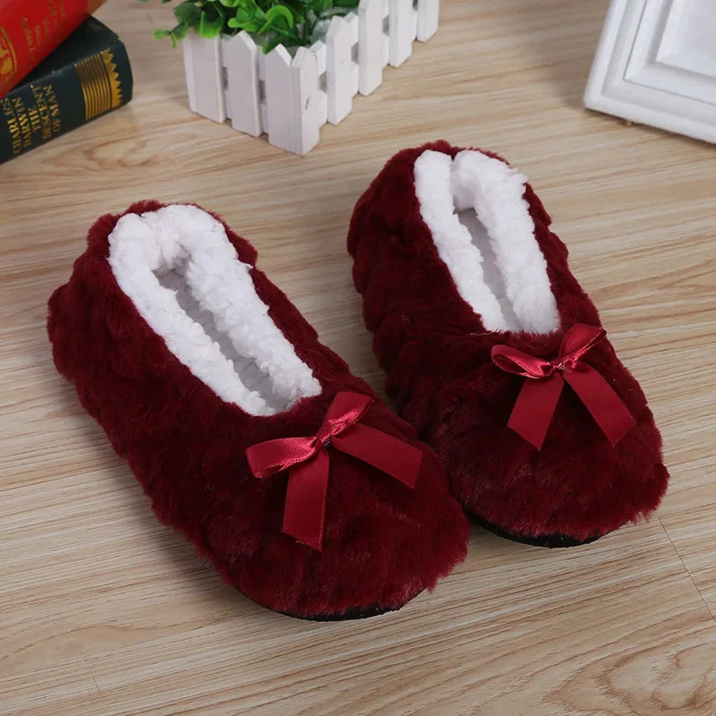 Lunara Winter™ Chinelos felpudos femininos para casa