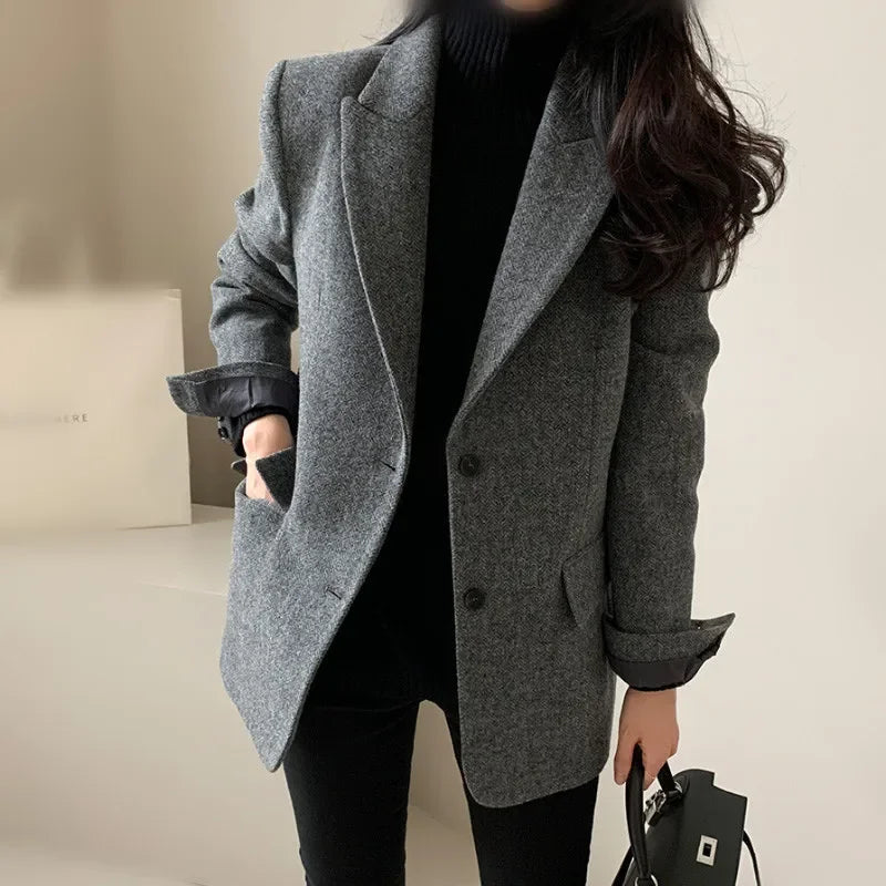 Lunara Winter™ Elegant Blazer Coat