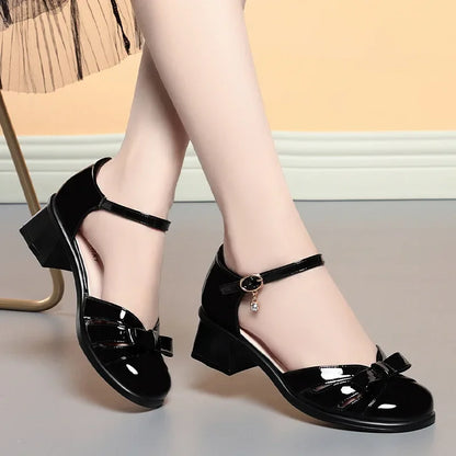 Solenne Shoes™ Bow Block Heels