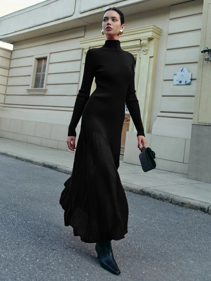 Amoura Dresses™ Long Sleeve Maxi Dress with Leg Slit