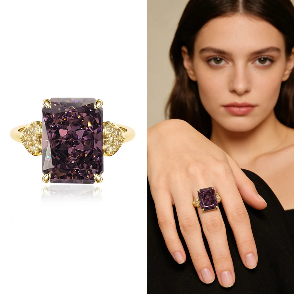 Elara Jewelry™ Aurora Prism Statement Ring