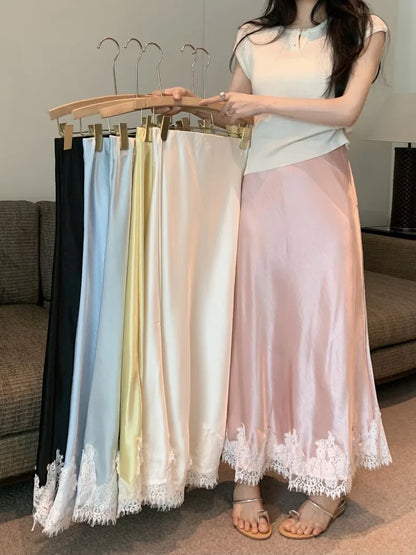 Satin Éclat™ Elegant Satin Mermaid Skirt