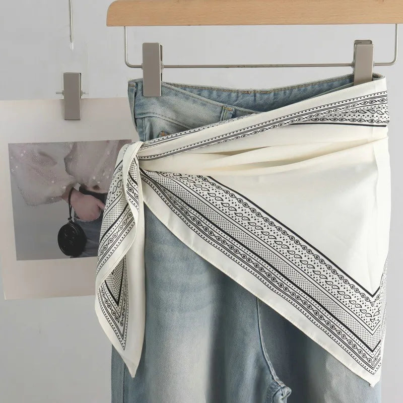 SatinÉclat™ Triangular Satin Scarf Belt