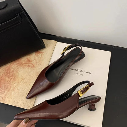 Solenne Shoes™ Punta a punta da donna con mini tacco