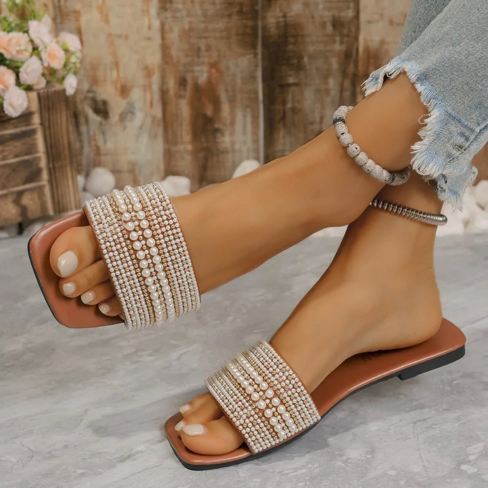 Solenne Shoes™ Pearl Elegant Slippers for Women