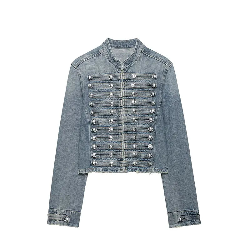 Lunara Winter™ Damenmode-Jeansjacke