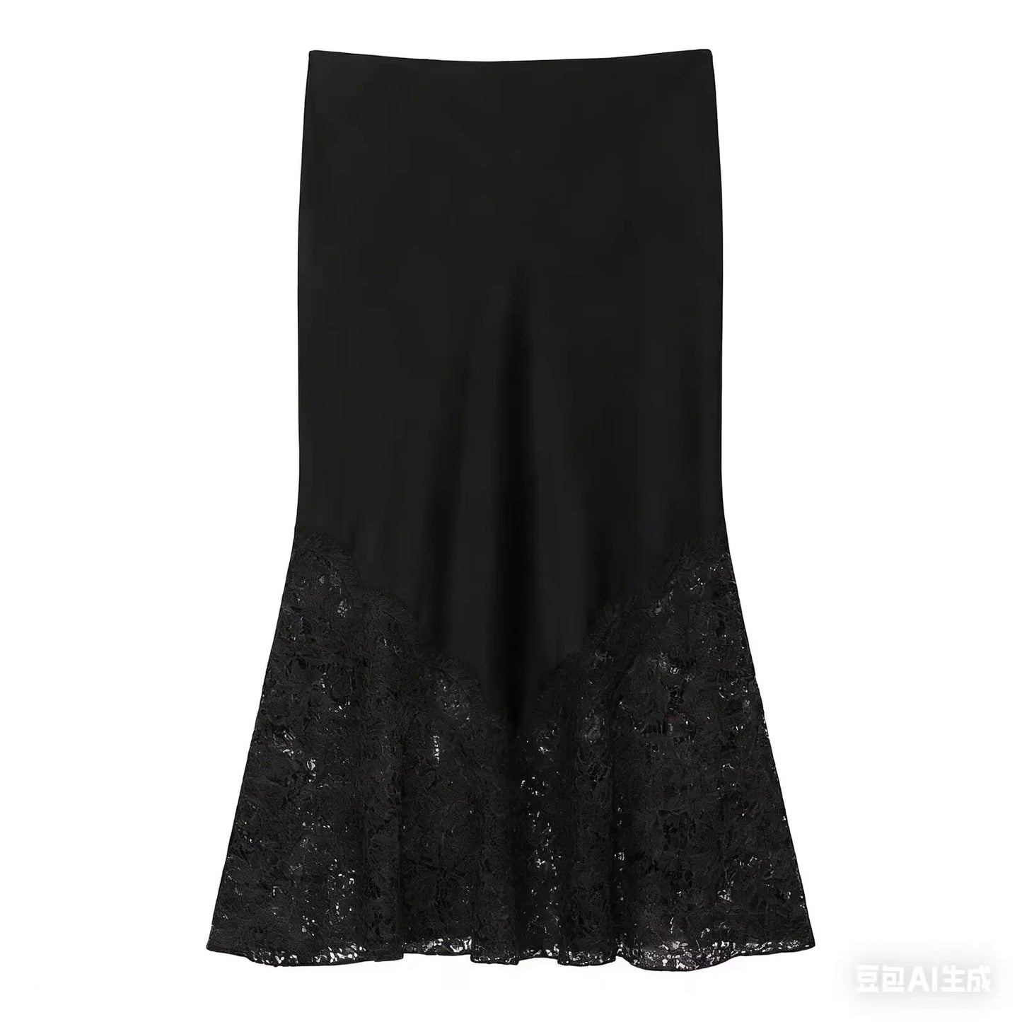 Satin Éclat™ Women’s Lace Split Midi Skirt