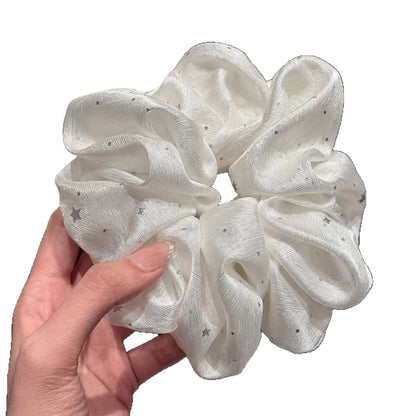 SatinÉclat™ Romantic Star Print Scrunchie