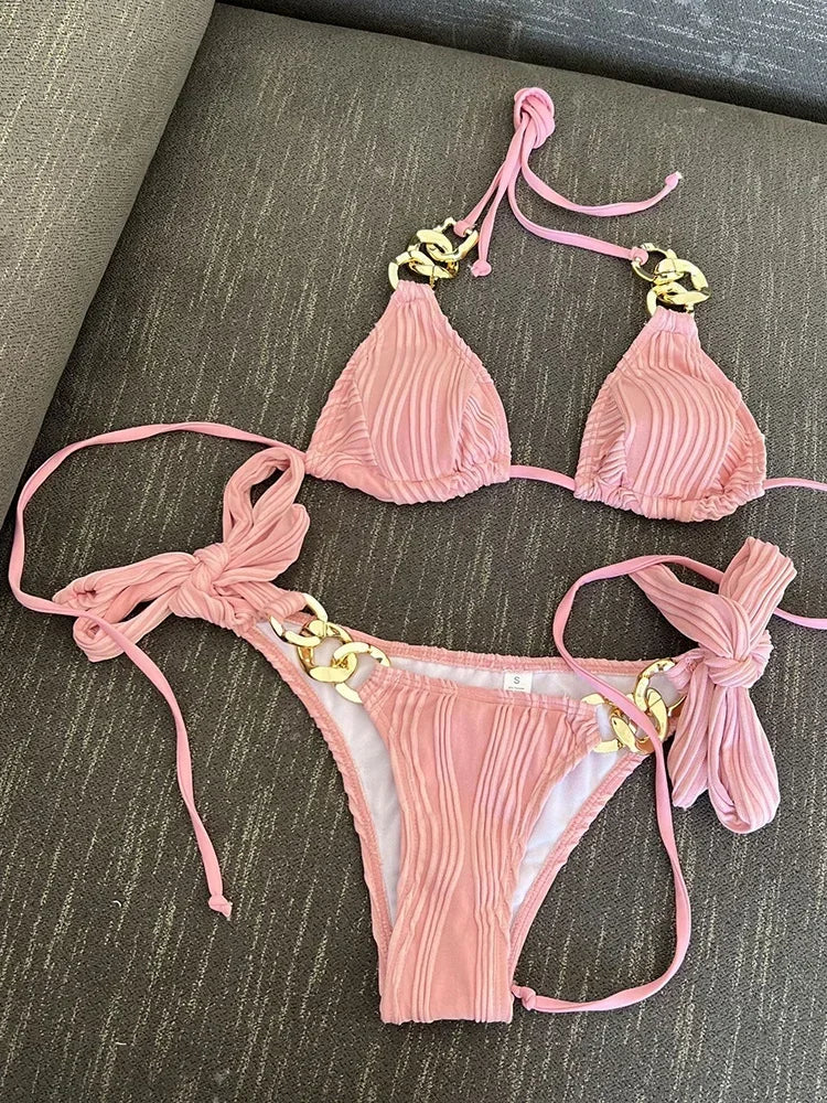 SeaLure™ Riviera Gold Chain Bikini