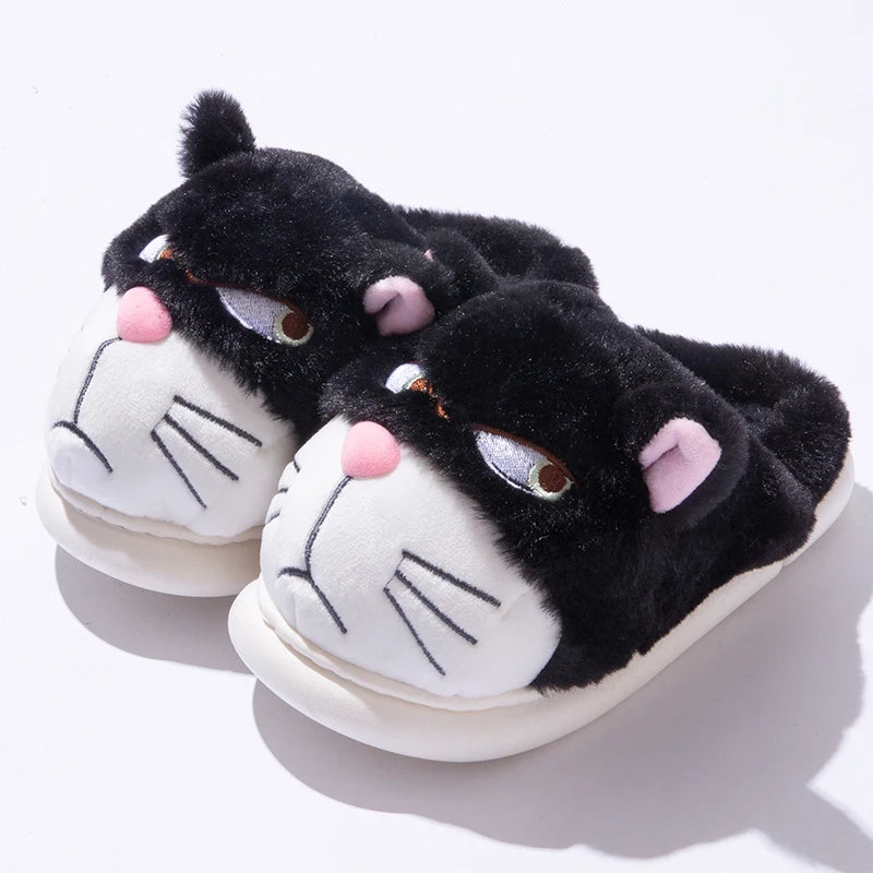 Lunara Winter™ Chinelos fofos de desenho animado de gato