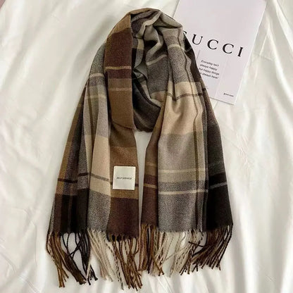 Lunara Winter™ Fashionable Warm Plaid Scarf