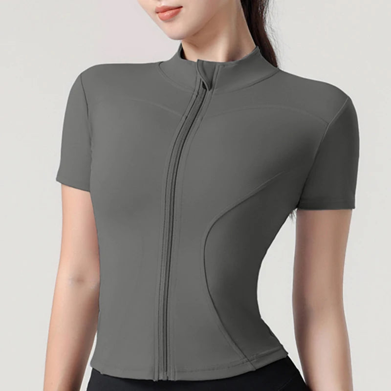 Top de alto rendimiento con cremallera Contour VibeFit™