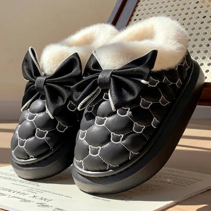 Lunara Winter™ Botas com plataforma Bowknot para mulheres