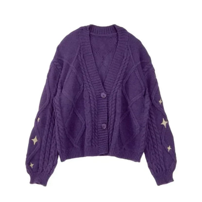 Lunara Winter™ Embroidered Button Cardigan