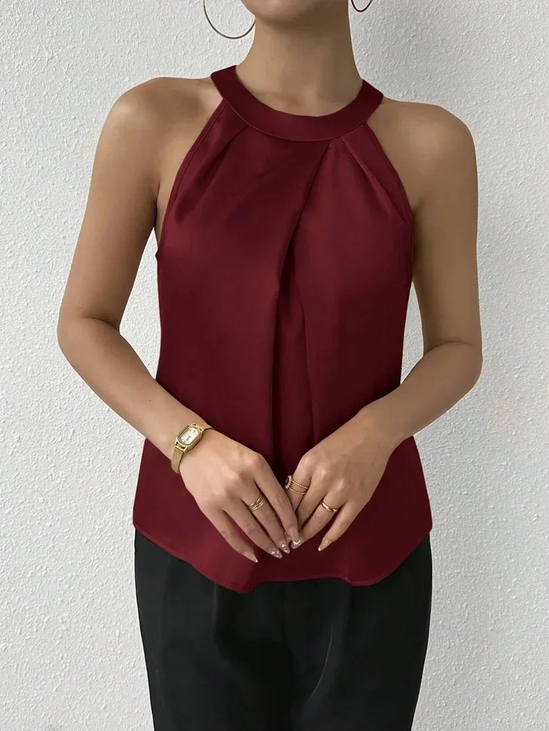 Satin Éclat™ Satin Tank Shirt