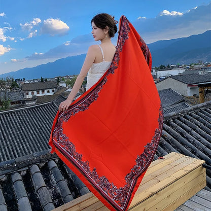 SeaLure™ Aura Artisanal Silk-Blend Shawl