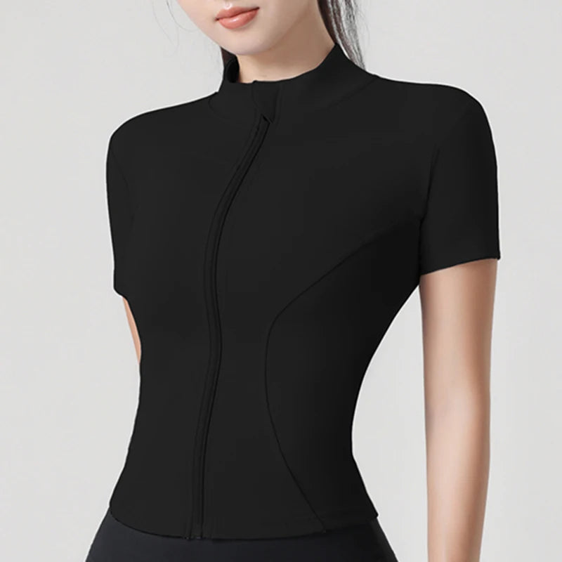 Top de alto rendimiento con cremallera Contour VibeFit™