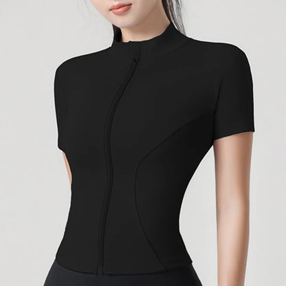 Top de alto rendimiento con cremallera Contour VibeFit™