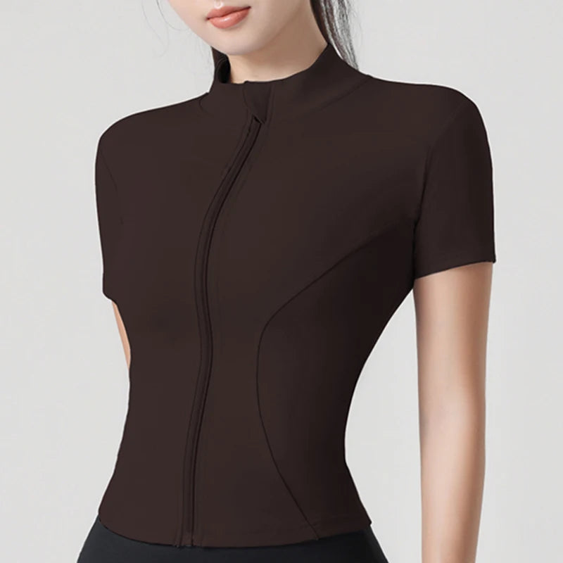 Top de alto rendimiento con cremallera Contour VibeFit™