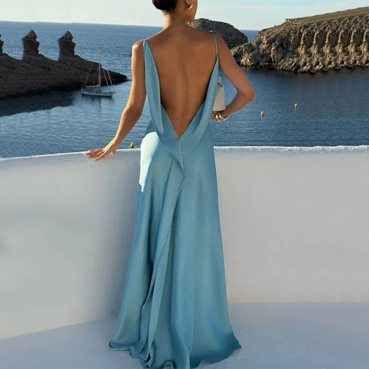 Amoura Dresses™ Split Dress Lady Backless