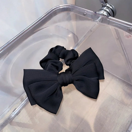 SatinÉclat™ Bow Hair Scrunchie