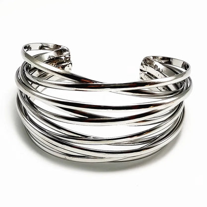 Elara Jewelry™ Imperia Luxe Layered Cuff Bracelet