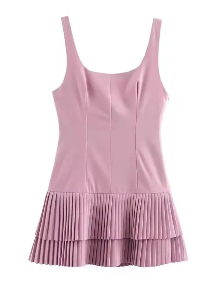 Amoura Dresses™ Sleeveless Pleated Mini Dress