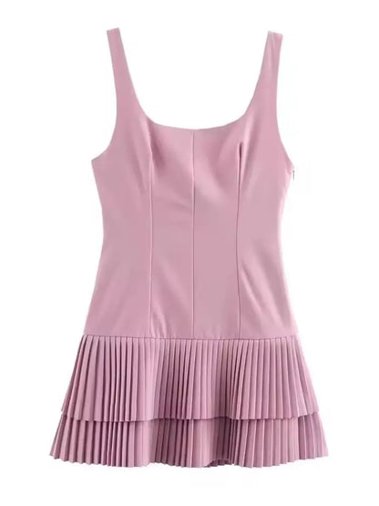 Amoura Dresses™ Sleeveless Pleated Mini Dress
